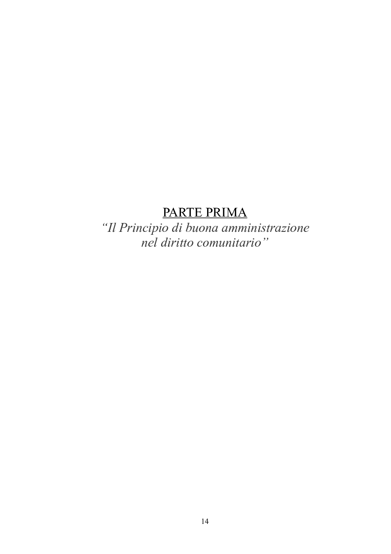 Anteprima della tesi: Il principio di buona amministrazione, Pagina 10