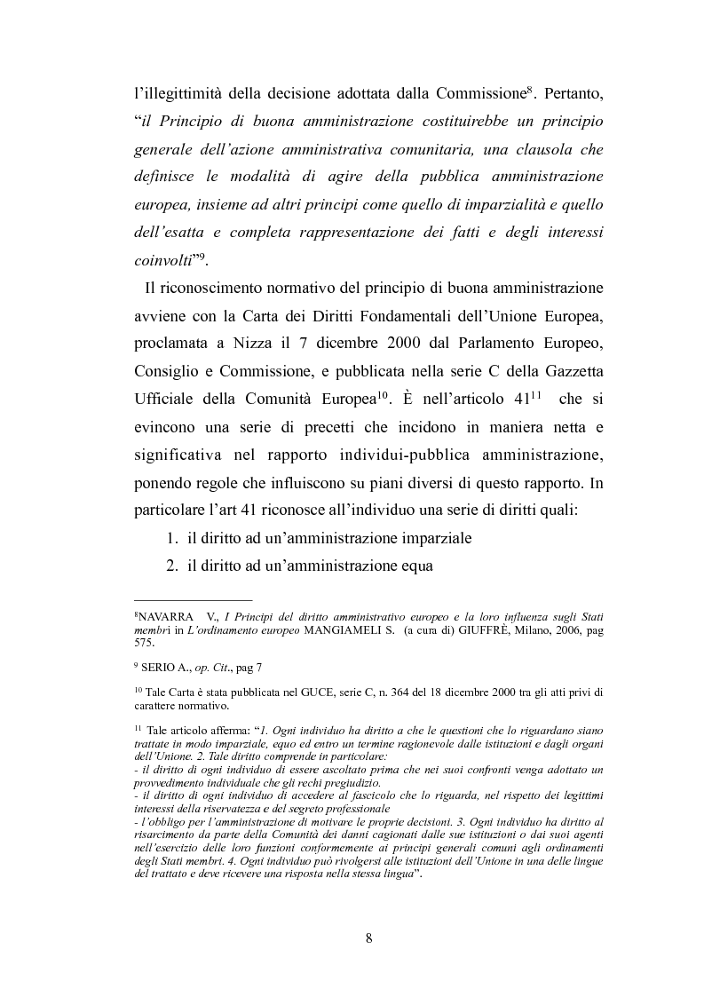 Anteprima della tesi: Il principio di buona amministrazione, Pagina 4