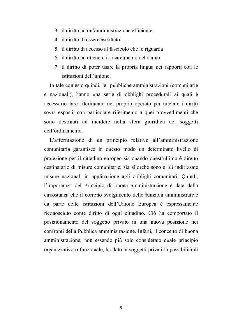 Anteprima della tesi: Il principio di buona amministrazione, Pagina 5