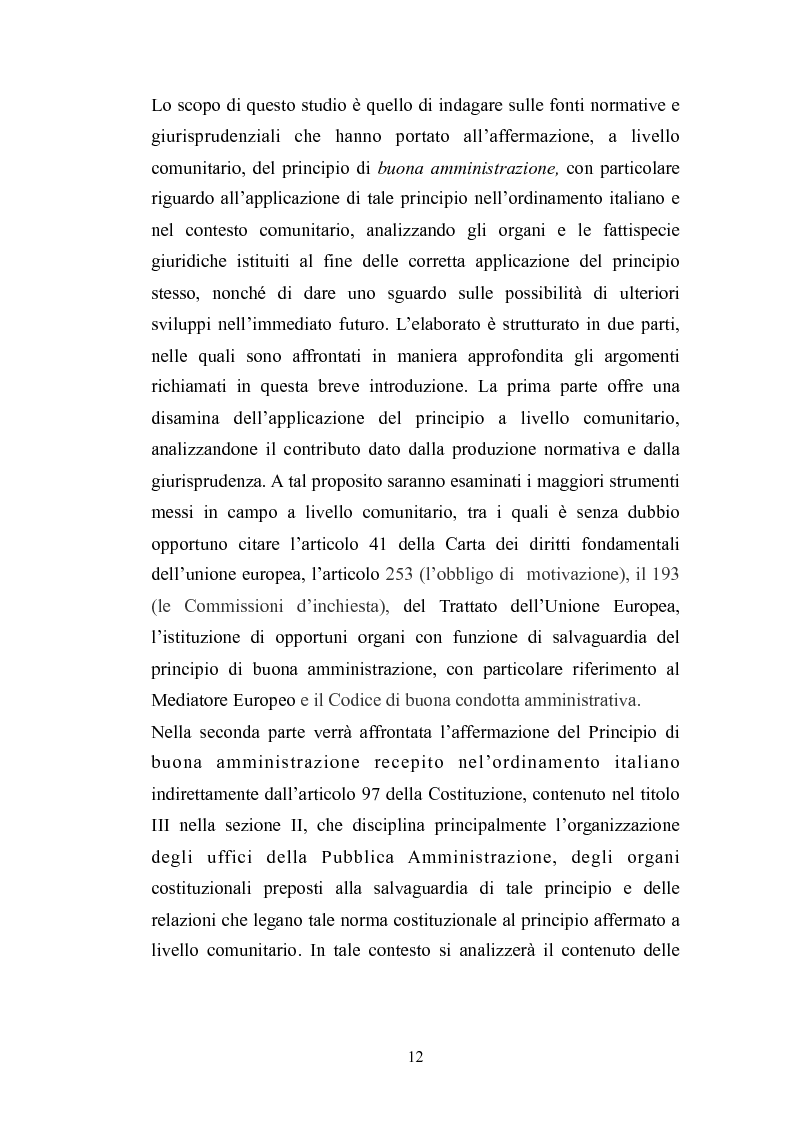 Anteprima della tesi: Il principio di buona amministrazione, Pagina 8