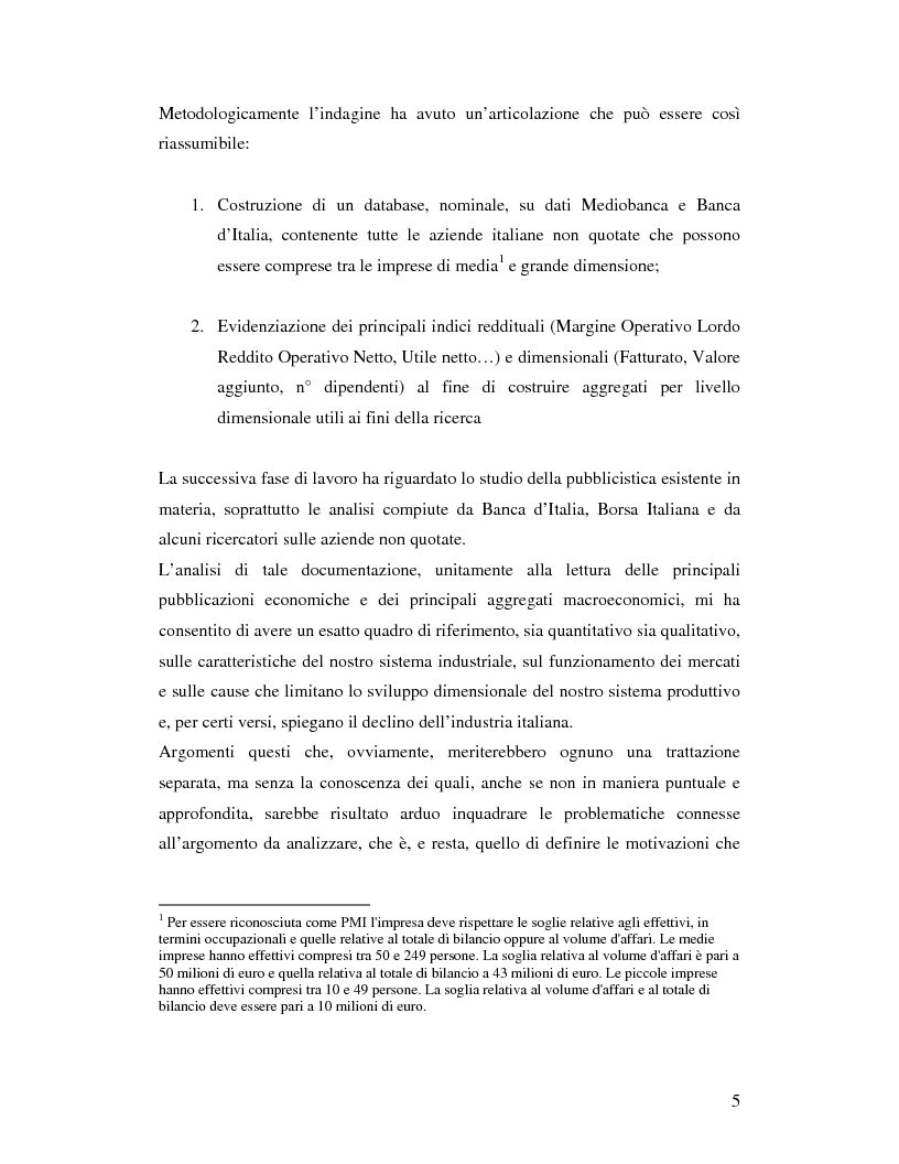 Anteprima della tesi: Le aziende italiane e la bassa propensione all’ingresso nel mercato azionario: un’indagine sulle motivazioni, Pagina 3