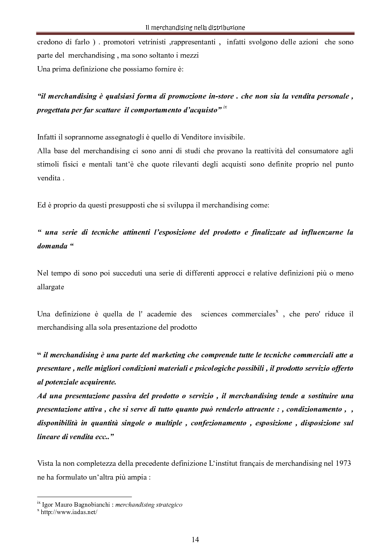 Anteprima della tesi: Le nuove dimensioni del merchandising distributivo, Pagina 12