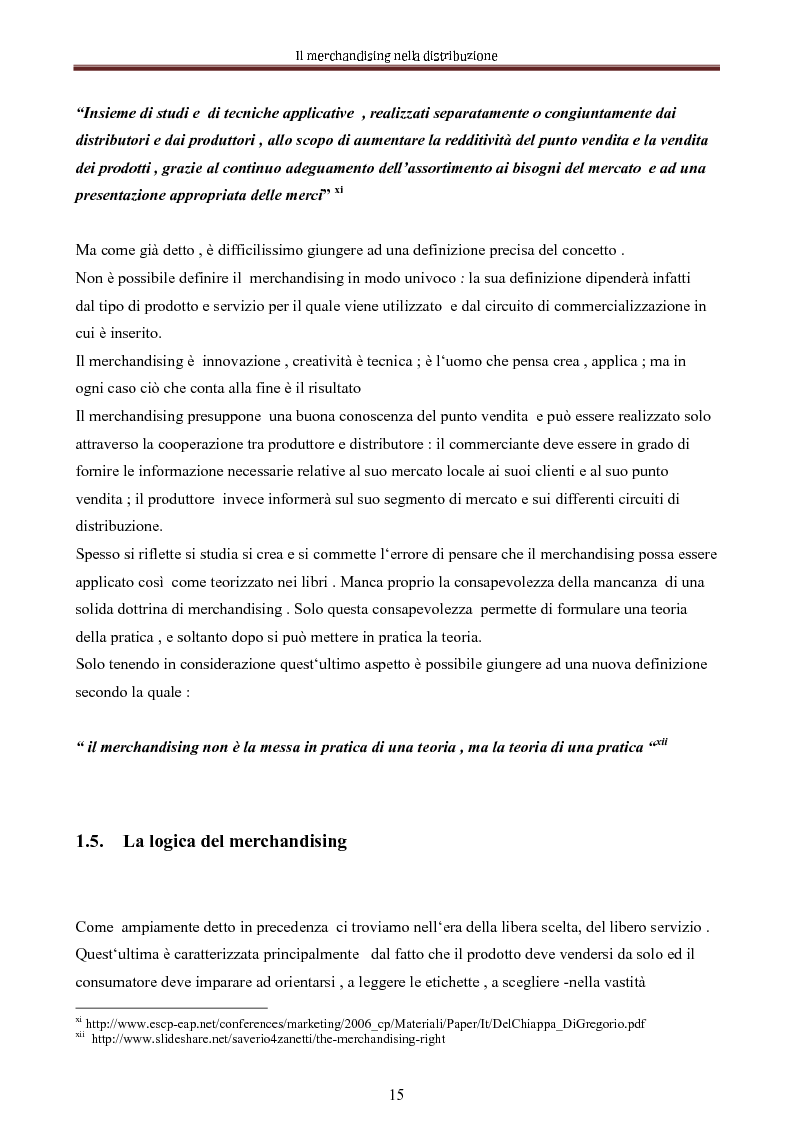 Anteprima della tesi: Le nuove dimensioni del merchandising distributivo, Pagina 13