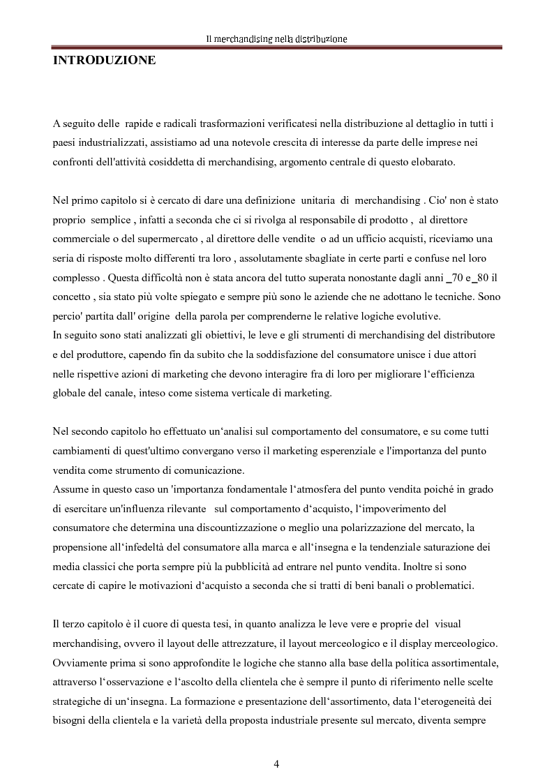 Anteprima della tesi: Le nuove dimensioni del merchandising distributivo, Pagina 2