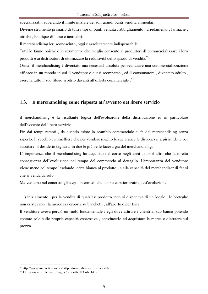 Anteprima della tesi: Le nuove dimensioni del merchandising distributivo, Pagina 7