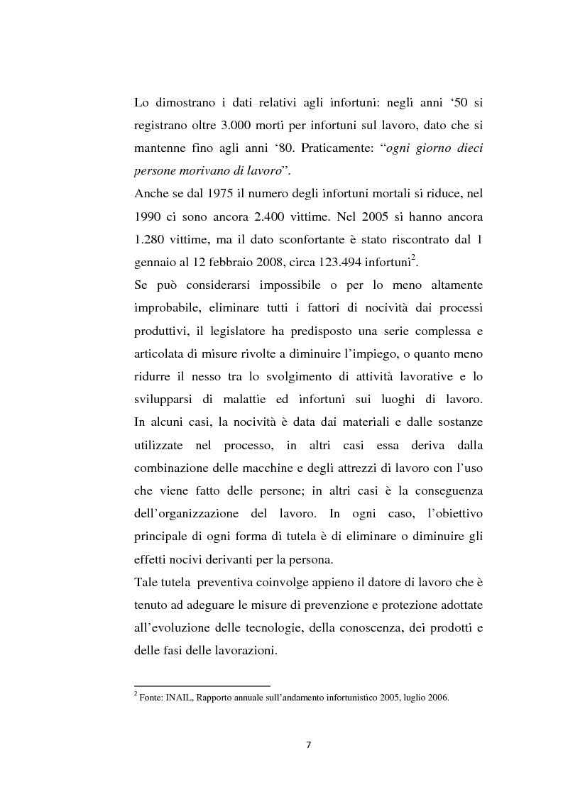 Anteprima della tesi: La sicurezza sul lavoro e rischio psicologico, Pagina 3
