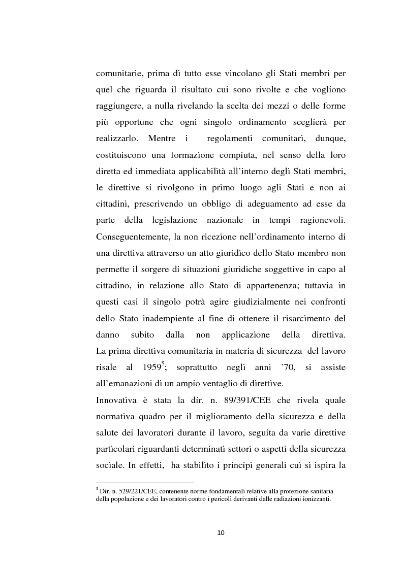 Anteprima della tesi: La sicurezza sul lavoro e rischio psicologico, Pagina 6