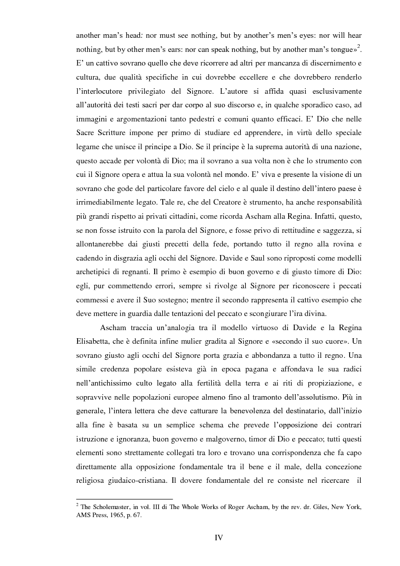 Anteprima della tesi: ''THE SCHOLEMASTER'': Traduzione e cura del trattato sull'educazione dei giovani e sull'insegnamento del latino dell'umanista inglese Roger Ascham, Pagina 4