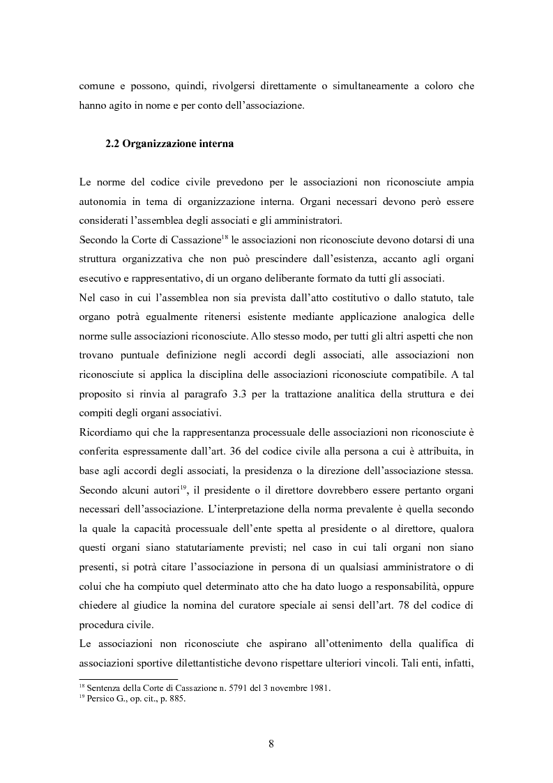 Anteprima della tesi: Associazioni sportive dilettantistiche: aspetti tributari e civilistici, Pagina 8
