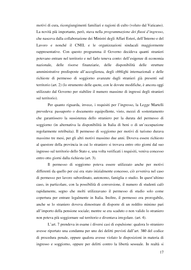 Anteprima della tesi: Immigrazione e democrazia: l'esperienza italiana in una cornice internazionale, Pagina 10