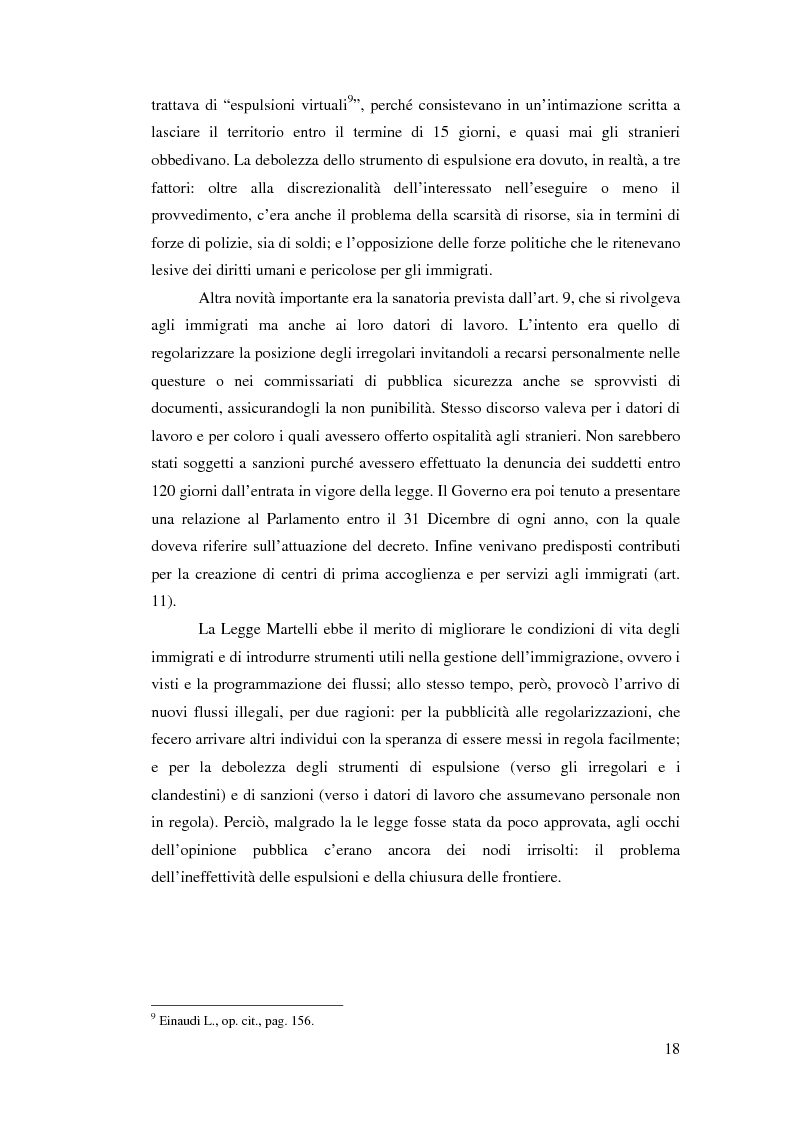 Anteprima della tesi: Immigrazione e democrazia: l'esperienza italiana in una cornice internazionale, Pagina 11