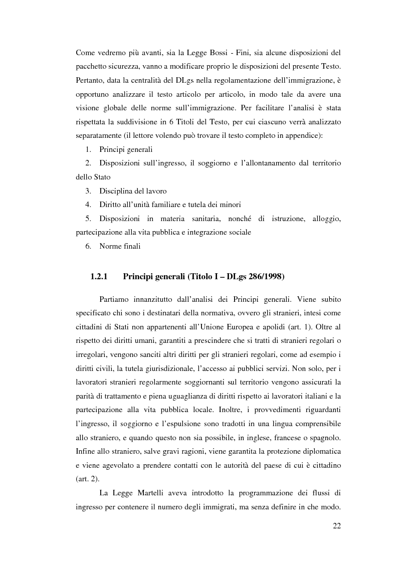 Anteprima della tesi: Immigrazione e democrazia: l'esperienza italiana in una cornice internazionale, Pagina 15