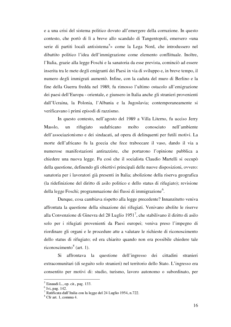 Anteprima della tesi: Immigrazione e democrazia: l'esperienza italiana in una cornice internazionale, Pagina 9
