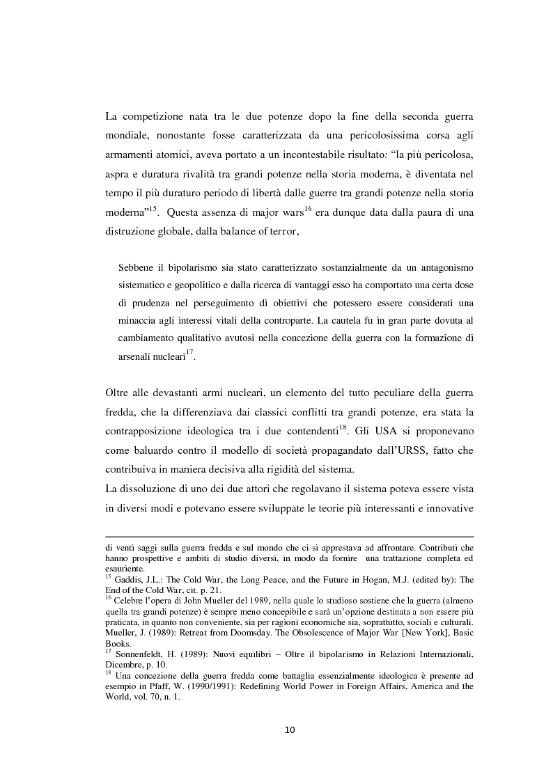 Anteprima della tesi: Declinismo. Il dibattito sul declino degli Stati Uniti tra la fine della guerra fredda e l'inizio dell'era post-bipolare., Pagina 10