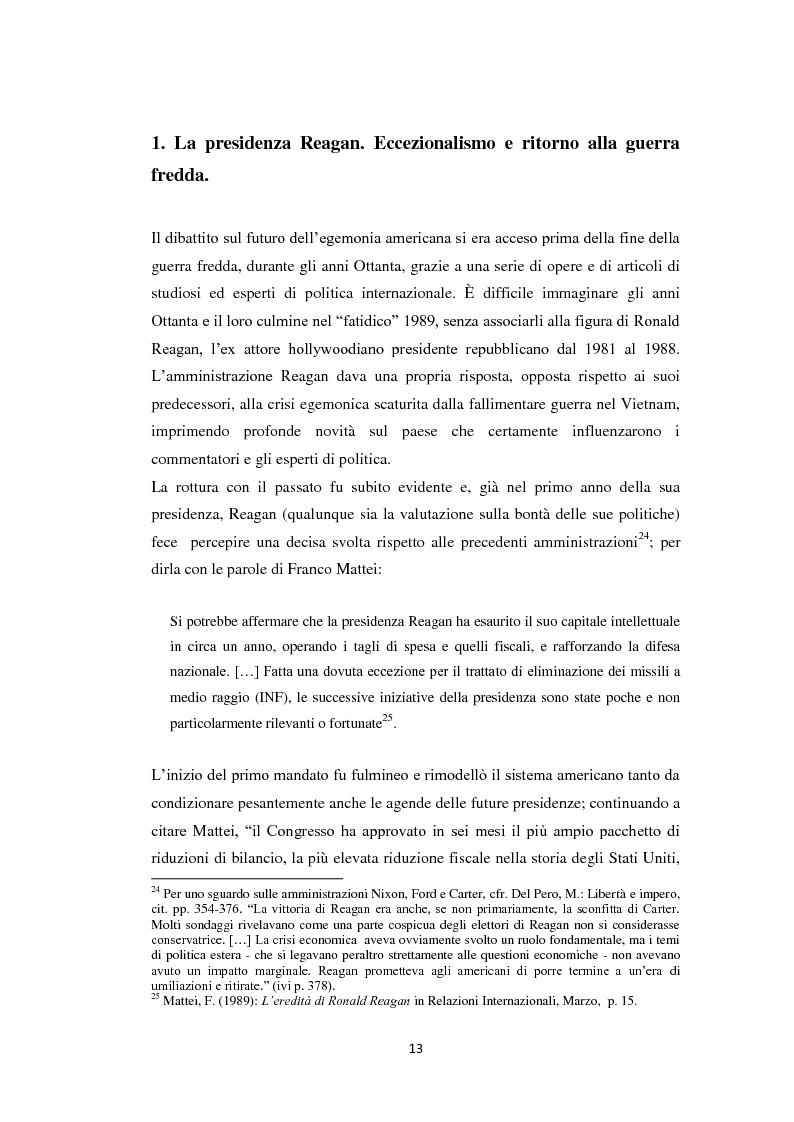 Anteprima della tesi: Declinismo. Il dibattito sul declino degli Stati Uniti tra la fine della guerra fredda e l'inizio dell'era post-bipolare., Pagina 13