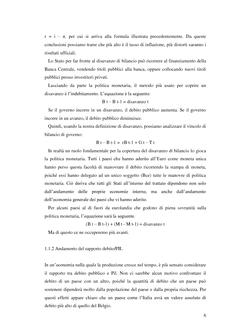 Anteprima della tesi: Il debito pubblico: paragone tra il caso italiano e le esperienze di Argentina, Irlanda e Belgio, Pagina 4