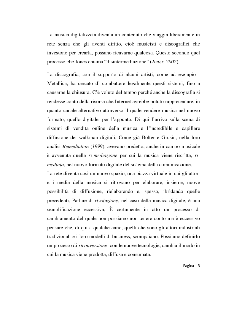 Anteprima della tesi: Musica 2.0 - Come Internet ha cambiato il panorama della musica, Pagina 3