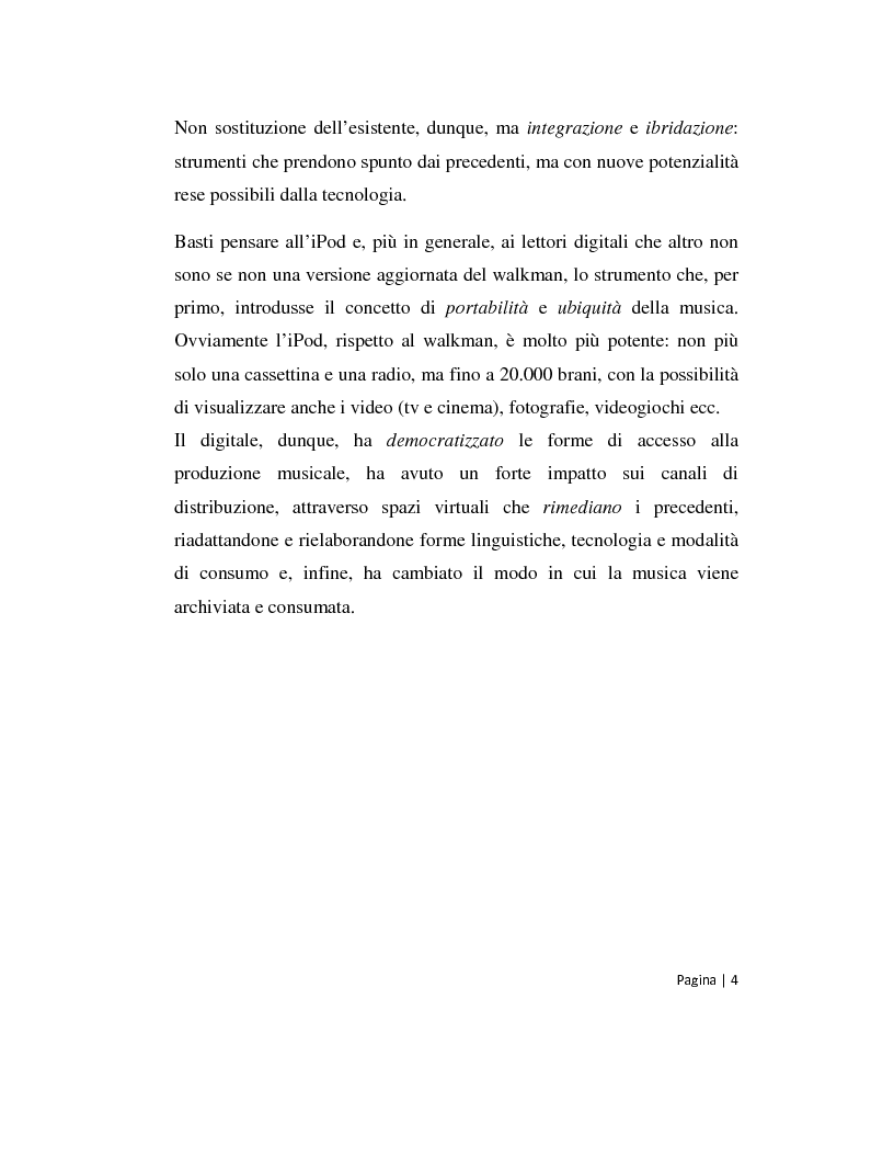 Anteprima della tesi: Musica 2.0 - Come Internet ha cambiato il panorama della musica, Pagina 4