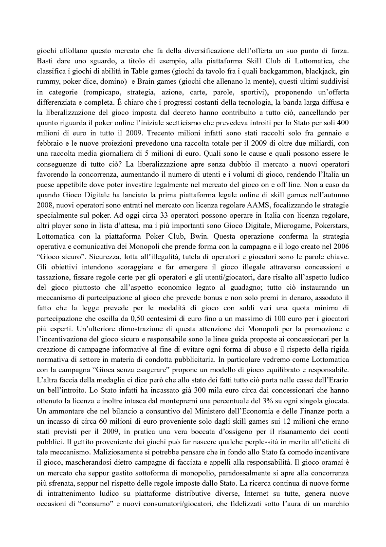 Anteprima della tesi: Il media planning nel mercato dei giochi di abilità a distanza: il fenomeno del poker online, Pagina 2