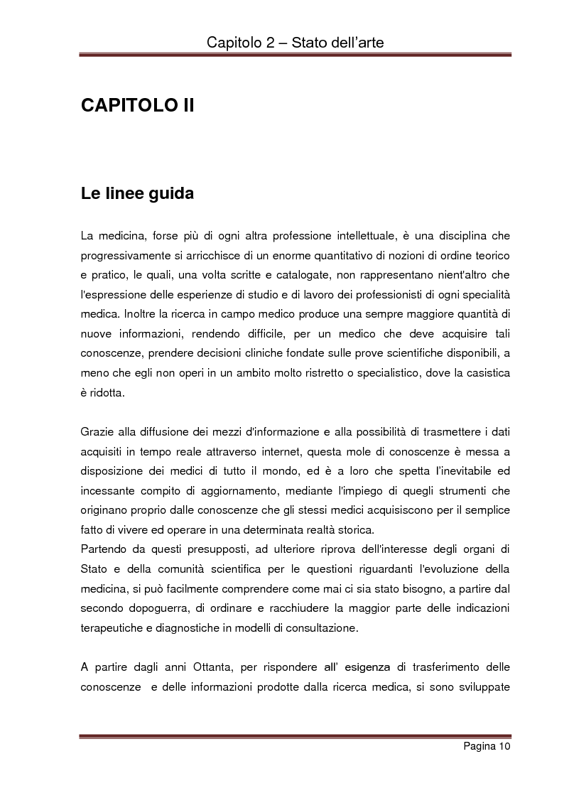 Anteprima della tesi: Strumenti automatizzati per la focalizzazione di linee guida cliniche per tipologie di agenti, Pagina 6
