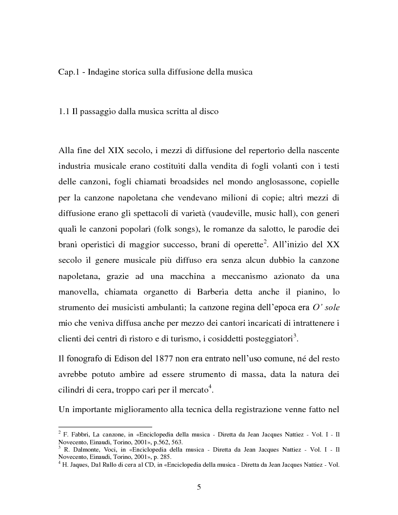 Anteprima della tesi: La musica in MP3: implicazioni e problematiche, Pagina 3