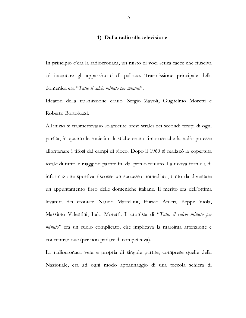 Anteprima della tesi: Il calcio e la televisione, Pagina 2