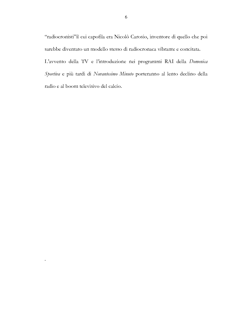 Anteprima della tesi: Il calcio e la televisione, Pagina 3