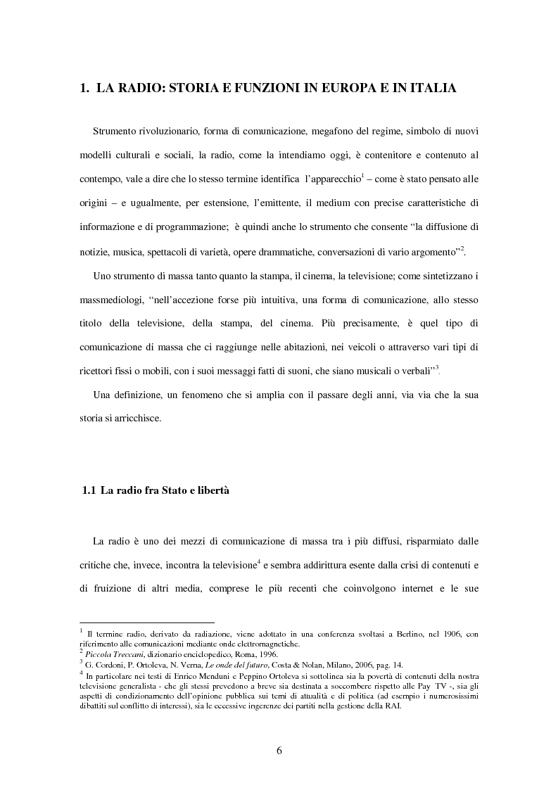 Anteprima della tesi: Radio Deejay, R101 e Radio 24 - A confronto tre strategie di successo nel panorama radiofonico nazionale, Pagina 4