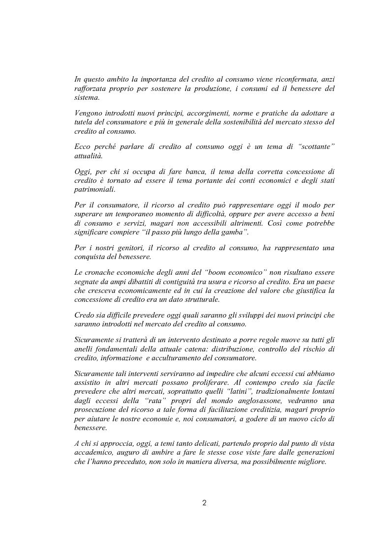 Anteprima della tesi: Il sovraindebitamento del consumatore e la protezione della nuova normativa europea, Pagina 2