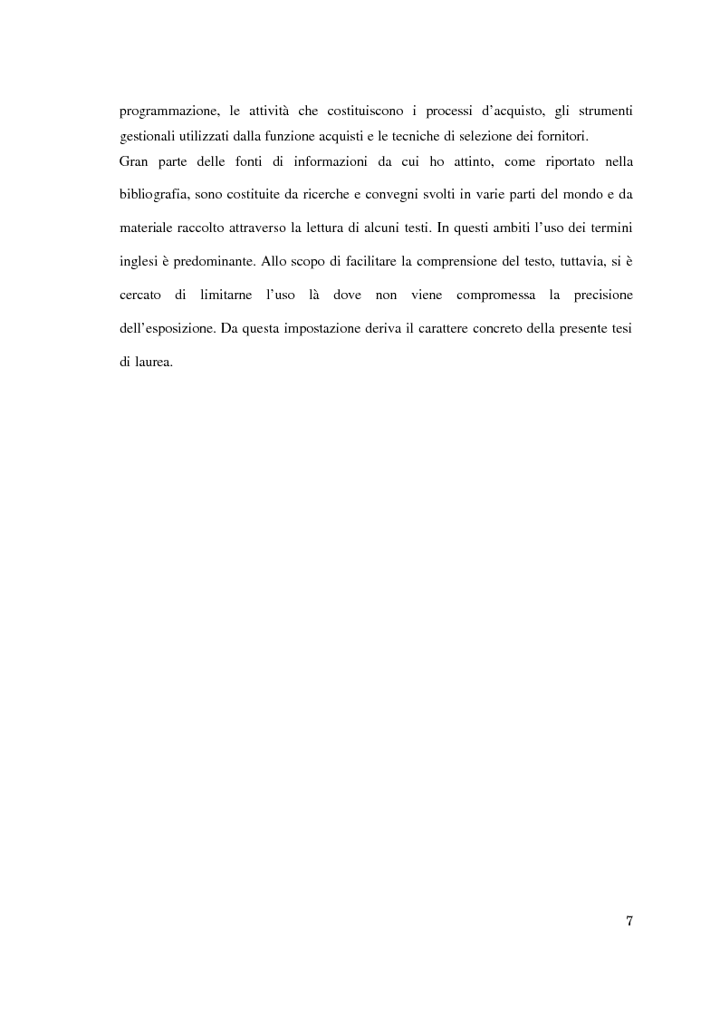 Anteprima della tesi: Supply chain management. Il caso Meridionale Grigliati s.p.a., Pagina 2