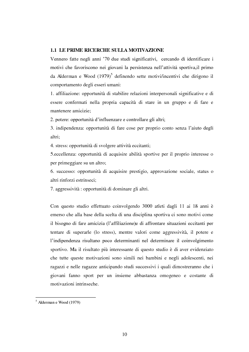 Anteprima della tesi: I presupposti motivazionali del giocatore di rugby: dall'attività giovanile all'alto livello, Pagina 2