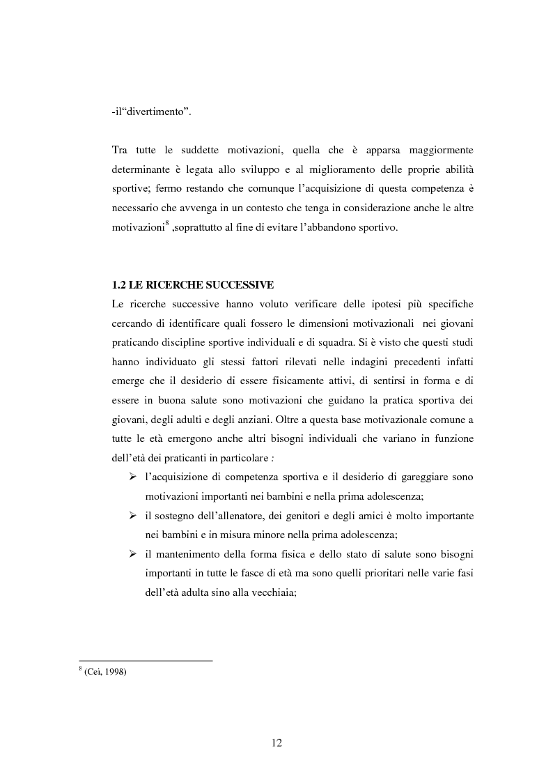 Anteprima della tesi: I presupposti motivazionali del giocatore di rugby: dall'attività giovanile all'alto livello, Pagina 4