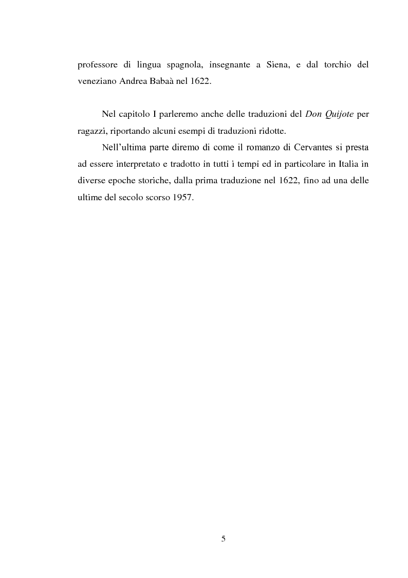 Anteprima della tesi: Don Quijote en Italia: traduzioni e riduzione (alcuni esempi), Pagina 2