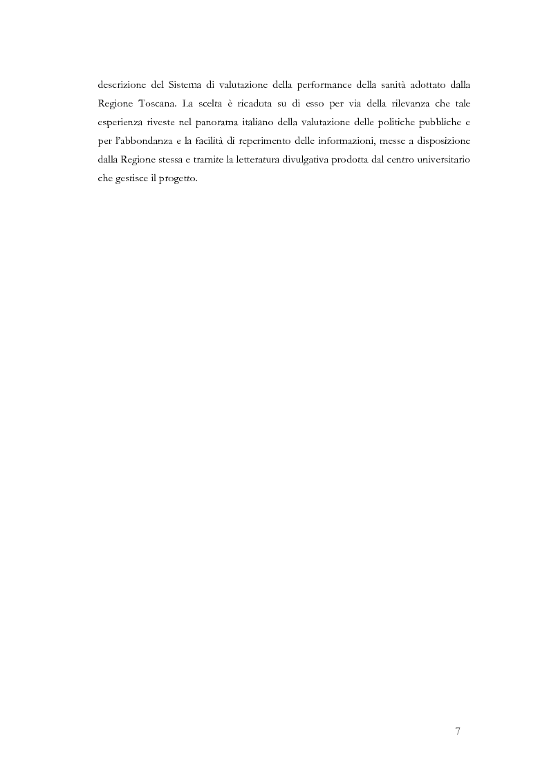 Anteprima della tesi: La valutazione delle politiche sanitarie in Italia. Ricognizione delle pratiche in uso nel Servizio Sanitario Nazionale e delle esperienze regionali., Pagina 3