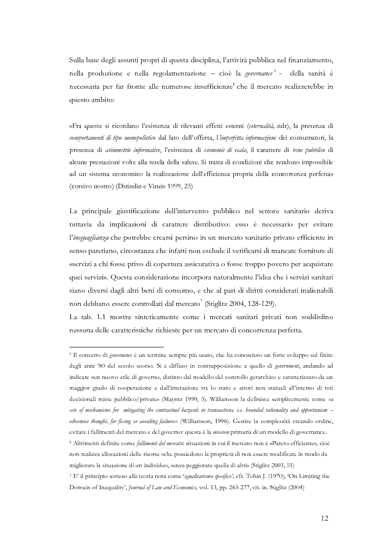 Anteprima della tesi: La valutazione delle politiche sanitarie in Italia. Ricognizione delle pratiche in uso nel Servizio Sanitario Nazionale e delle esperienze regionali., Pagina 8