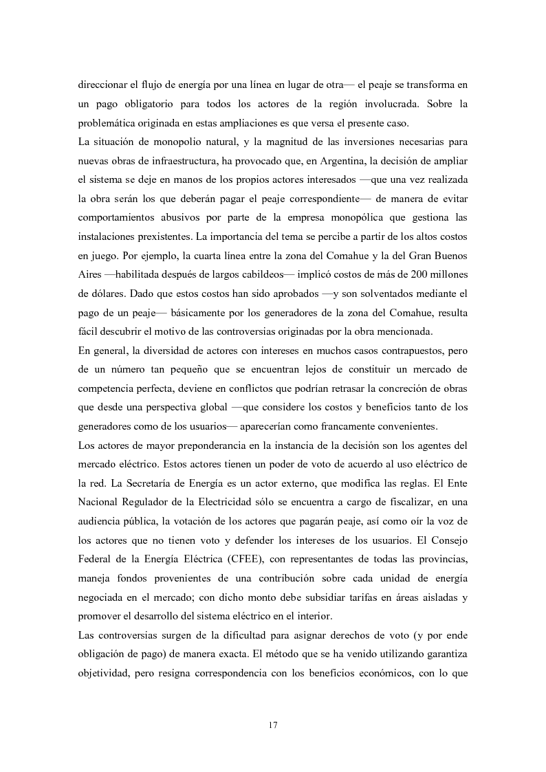 Anteprima della tesi: De granjeros, subastas y energìa - Asignación de derechos de propiedad sobre bienes de uso colectivo mediante subastas. El caso de la transmisión eléctrica en Argentina, Pagina 8