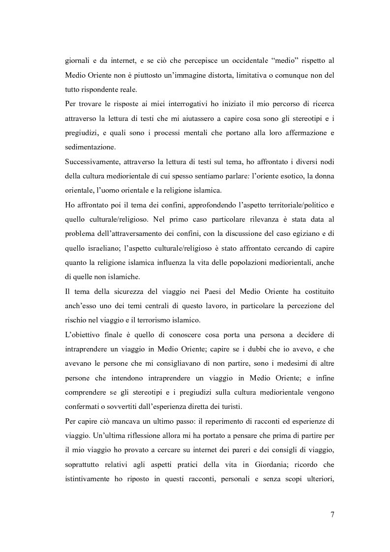 Anteprima della tesi: In viaggio con gli stereotipi. Il Medio Oriente tra realtà e fantasia, Pagina 2