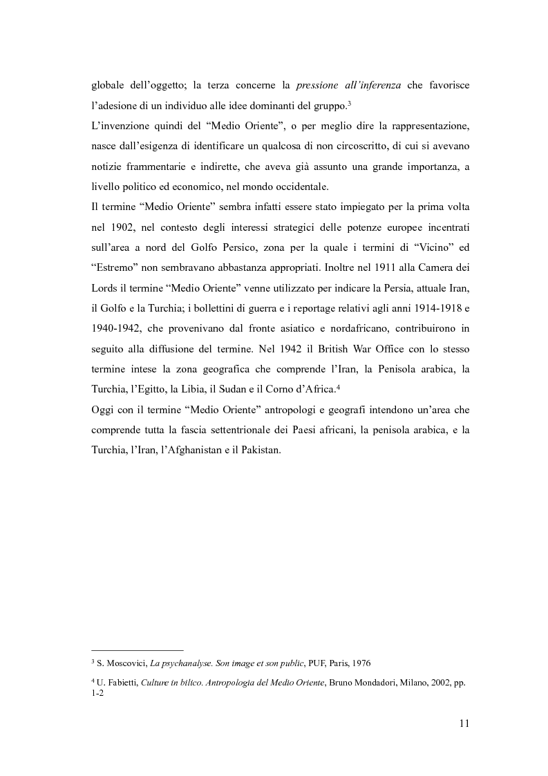 Anteprima della tesi: In viaggio con gli stereotipi. Il Medio Oriente tra realtà e fantasia, Pagina 6