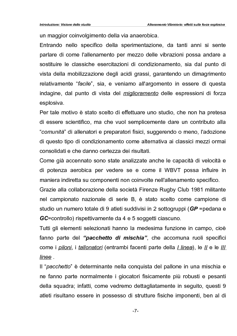 Anteprima della tesi: L'allenamento vibratorio nel fitness: analisi comparativa tra effetti sulla forza esplosiva ed induzione sulla potenza aerobica, Pagina 3