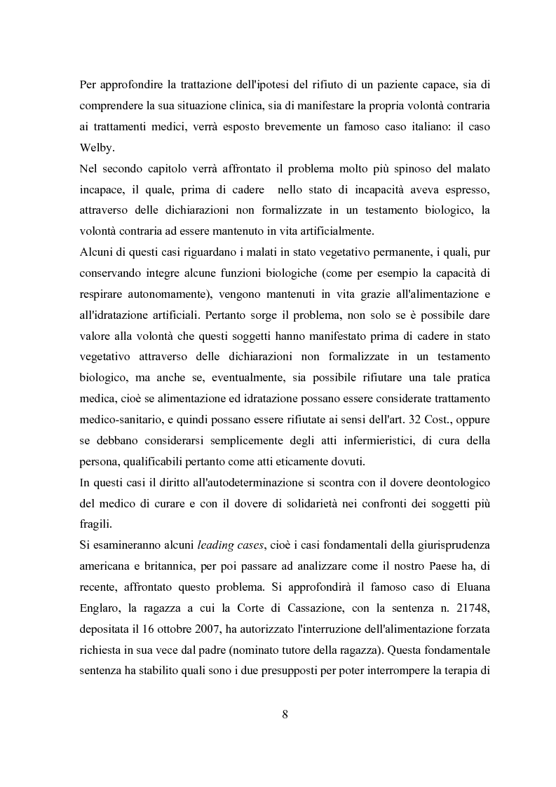 Anteprima della tesi: Il testamento biologico, Pagina 4