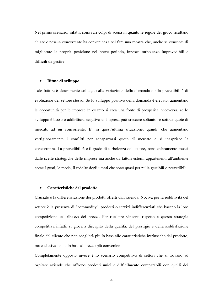 Anteprima della tesi: Lo sviluppo di una metodologia operativa basata su modello di Porter: applicazione al caso di due settori, Pagina 7