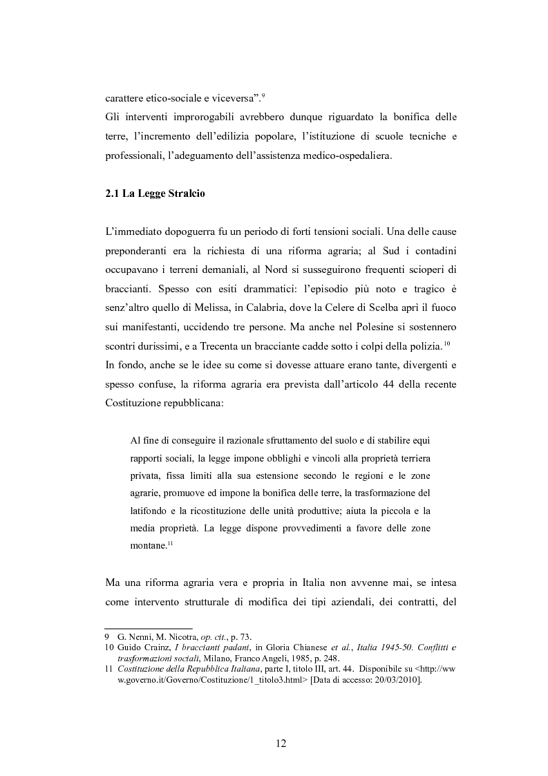 Anteprima della tesi: ''Per terre nuove uomini nuovi''. La propaganda cinematografica dell'Ente Delta Padano, Pagina 12