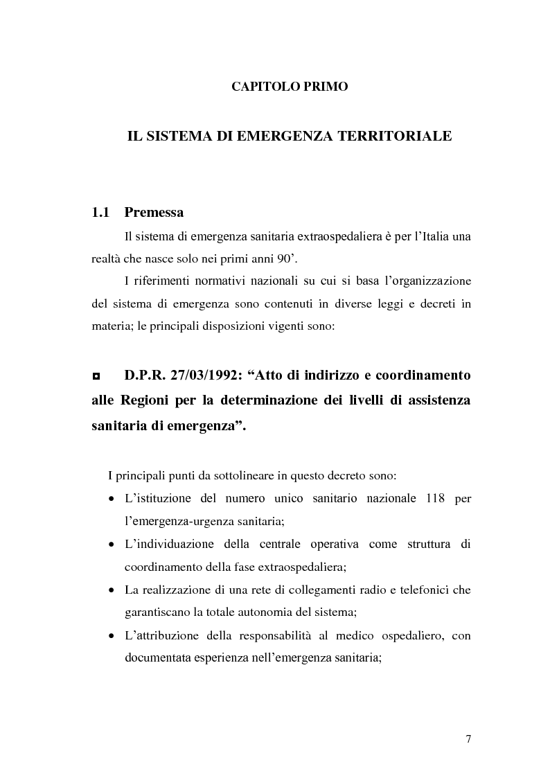 Anteprima della tesi: Ruolo dell'infermiere nella gestione del paziente politraumatizzato nell'ambito del servizio di emergenza territoriale, Pagina 3
