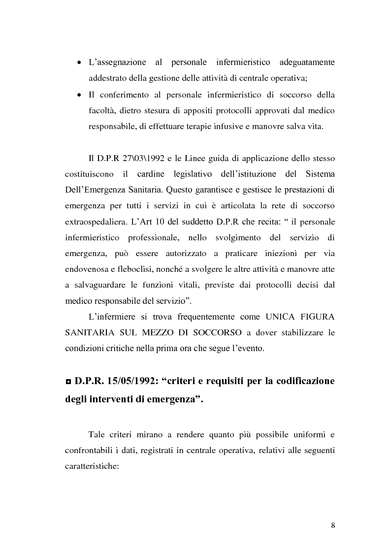 Anteprima della tesi: Ruolo dell'infermiere nella gestione del paziente politraumatizzato nell'ambito del servizio di emergenza territoriale, Pagina 4