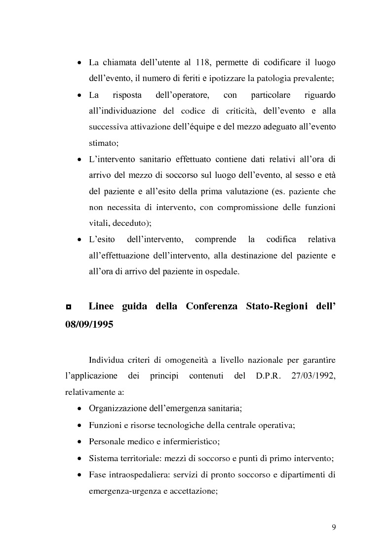 Anteprima della tesi: Ruolo dell'infermiere nella gestione del paziente politraumatizzato nell'ambito del servizio di emergenza territoriale, Pagina 5