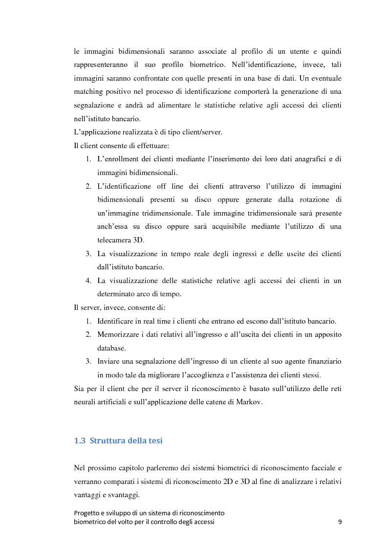 Anteprima della tesi: Progetto e sviluppo di un sistema di riconoscimento biometrico del volto per il controllo degli accessi, Pagina 6
