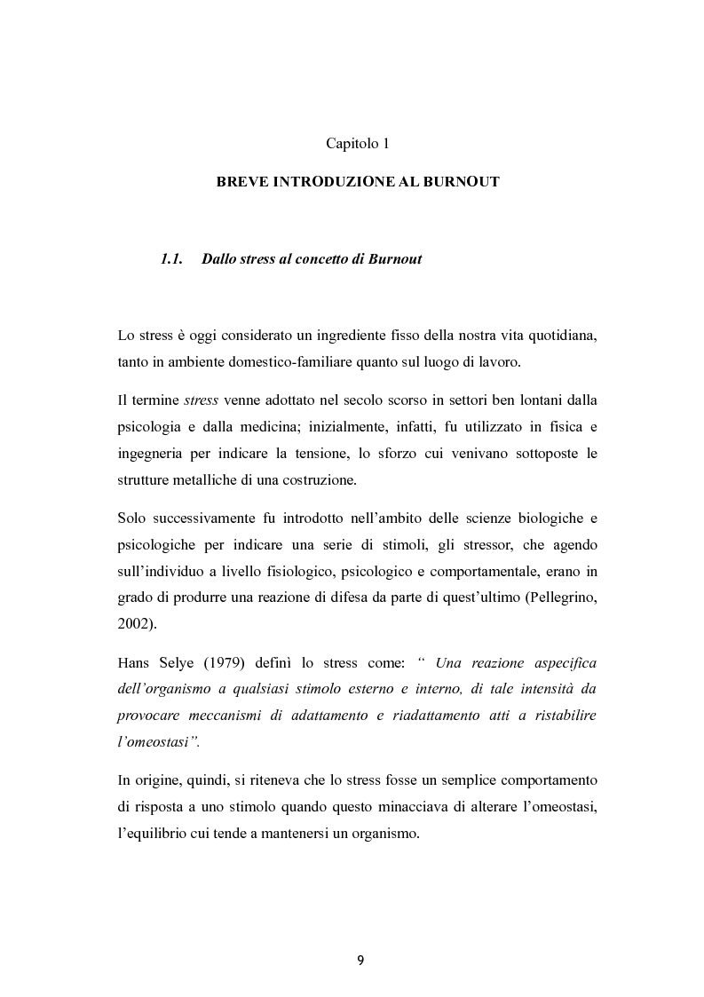 Anteprima della tesi: Burnout e coping in un campione di insegnanti, Pagina 3