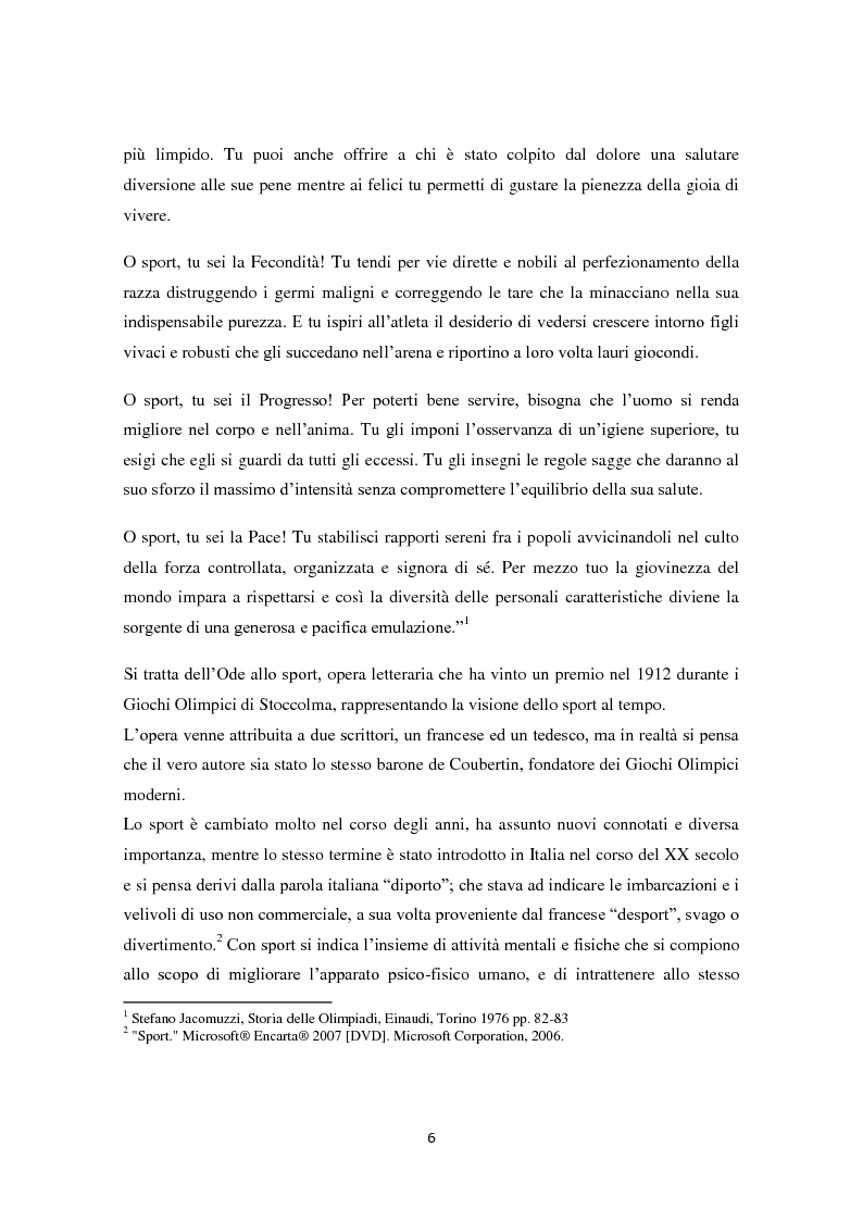 Anteprima della tesi: Le Olimpiadi: una lunga storia di sport, passioni, rinunce e... di politica, Pagina 2