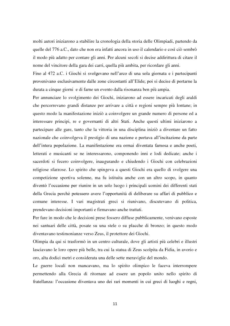 Anteprima della tesi: Le Olimpiadi: una lunga storia di sport, passioni, rinunce e... di politica, Pagina 7