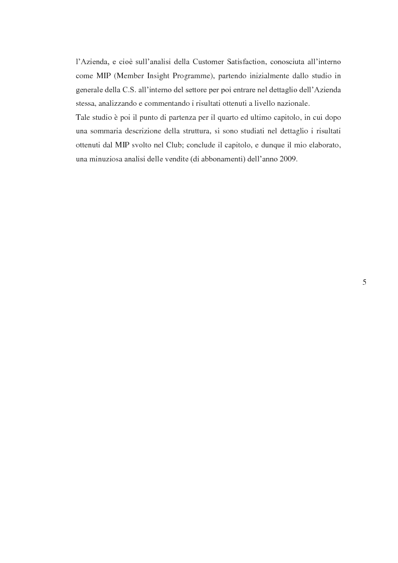 Anteprima della tesi: Il prodotto fitness e analisi critica della multinazionale del benessere leader mondiale: il caso Fitness First Italia S.p.A., Pagina 3